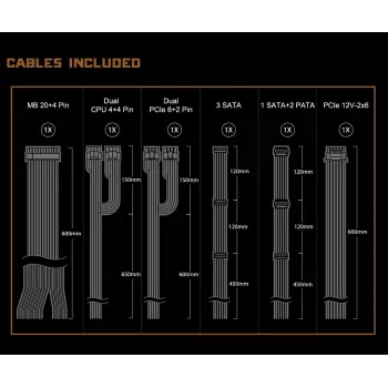 Fonte de alimentação ASROCK Challenger Cl-750b 750 W 80+ Bronze preto ATX