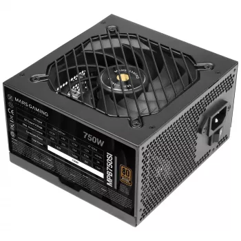 Mars Gaming MPB750SI fonte de alimentação 750 W 24 pin ATX ATX preto