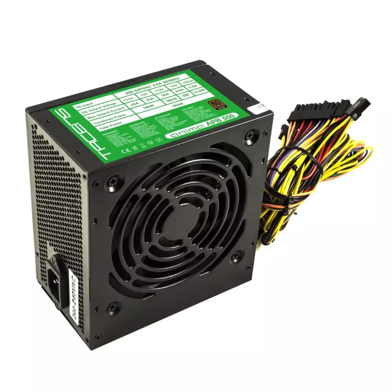 Tacens APB550B fonte de alimentação 550 W 20+4 pin ATX ATX preto