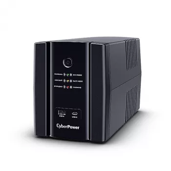UPS CYBERPOWER UT2200EG line-interactive 2,2 kVA (1320 W) 4 tomadas AC, USB Type-A/C, proteção contra sobretensão RJ11, AVR, preto