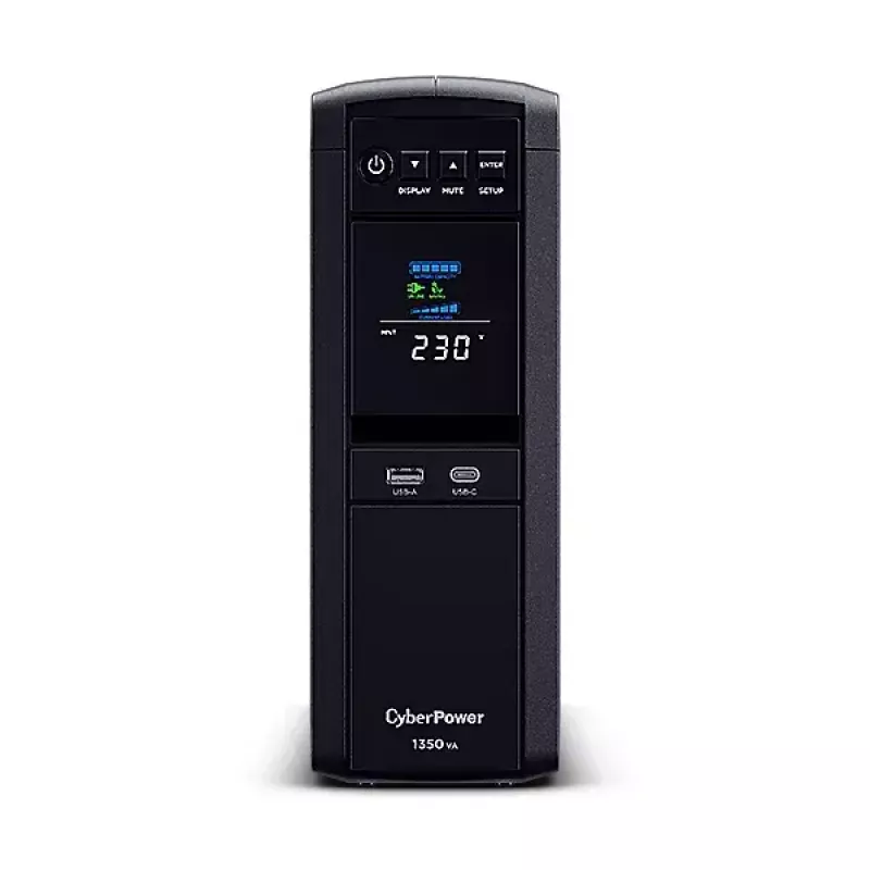 Fonte de alimentação ininterrupta (UPS) CyberPower CP1350EPFCLCD Line-Interactive 1,35 kVA 780 W 6 saídas AC