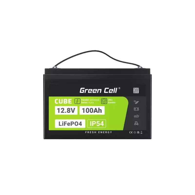 Bateria UPS Green Cell LFPGC12V100AH fosfato de ferro-lítio 12,8V 100Ah