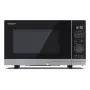 Sharp YC-PS204AE-S micro-ondas de livre instalação, 20 l, 700 W, 10 níveis de potência, controlo semidigital, prateado