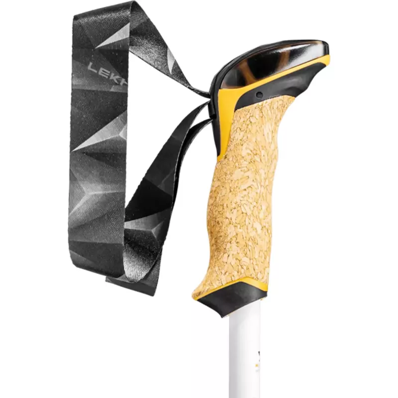 Bastão de trekking Leki Cressida telescópico para mulher, alumínio HTS 6.5, 90–125 cm, 237 g, 3 segmentos