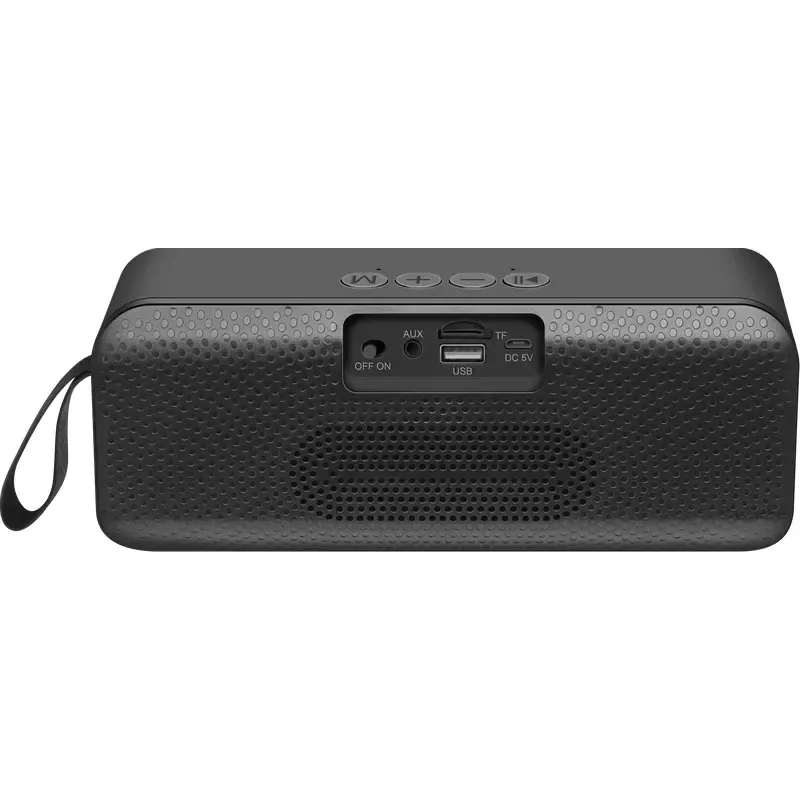 Altifalante Bluetooth mono portátil DEFENDER Q1 preto, 10 W RMS, 1200 mAh, Bluetooth 5.0, MicroSD, FM, AUX, USB