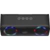 Altifalante Bluetooth mono portátil DEFENDER Q1 preto, 10 W RMS, 1200 mAh, Bluetooth 5.0, MicroSD, FM, AUX, USB