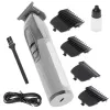 Aparador de barba Adler AD 2836S, bateria de lítio sem fios, 0,9–6 mm, 4 níveis de comprimento, lâminas de aço inoxidável, prateado