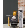 Aparador de barba Adler AD 2836S, bateria de lítio sem fios, 0,9–6 mm, 4 níveis de comprimento, lâminas de aço inoxidável, prateado