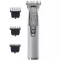Aparador de barba Adler AD 2836S, bateria de lítio sem fios, 0,9–6 mm, 4 níveis de comprimento, lâminas de aço inoxidável, prateado