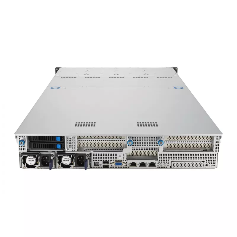 ASUS RS521A-E12-RS24U Socket SP5 Rack (2U) preto, prateado