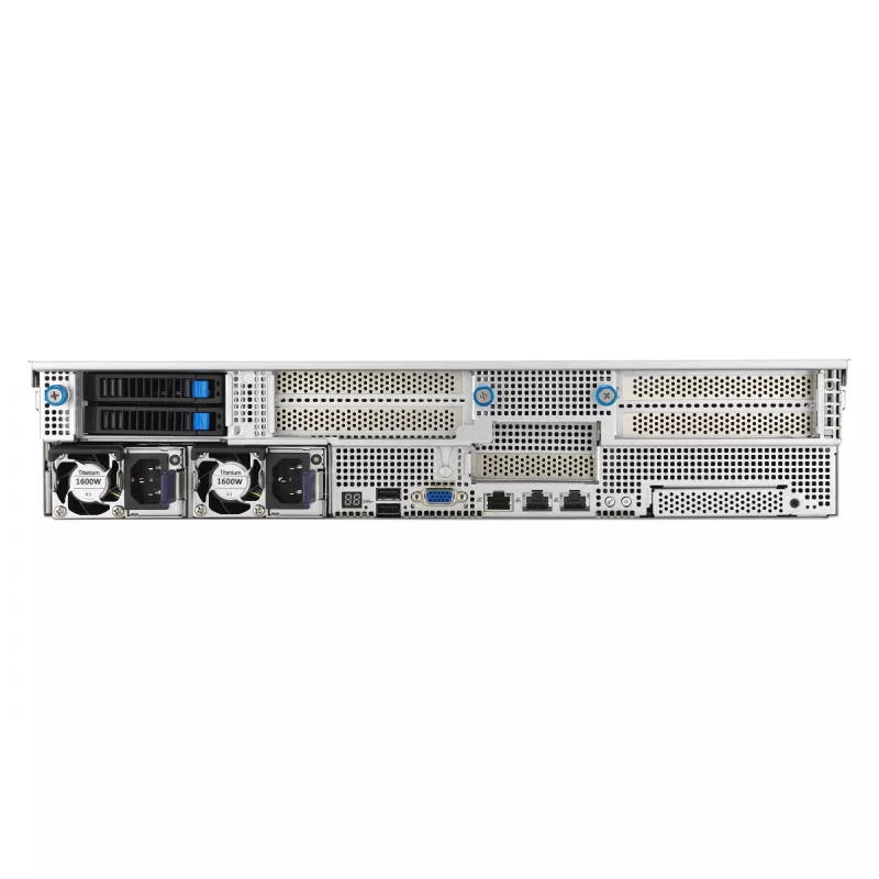 ASUS RS521A-E12-RS24U Socket SP5 Rack (2U) preto, prateado