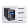 Qoltec Monolith 53979 UPS, line-interactive, 850 VA / 480 W, 2 tomadas Schuko, LCD, USB, RJ45