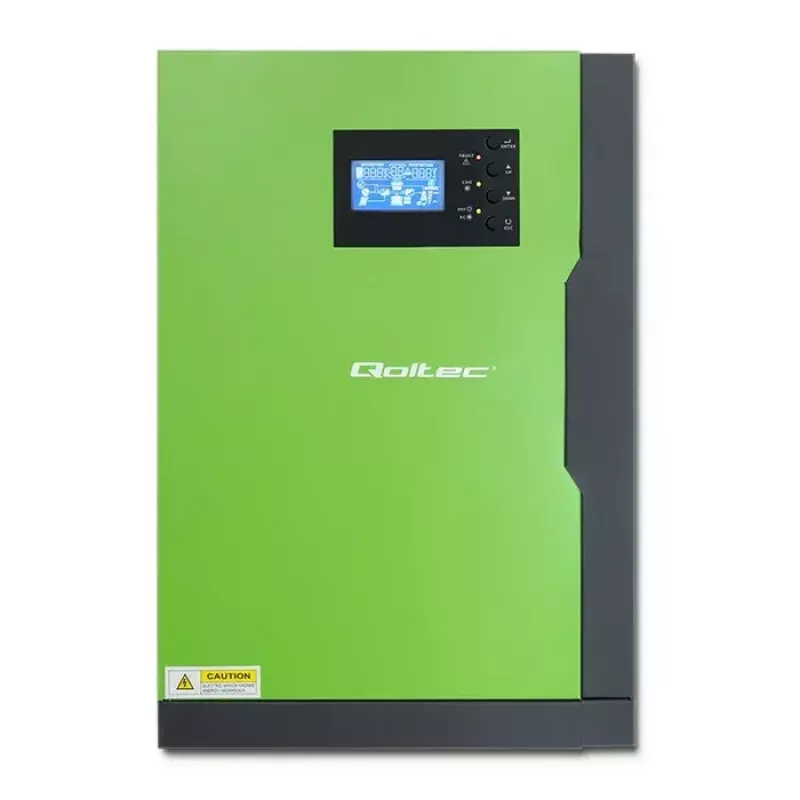 Qoltec 53886 inversor solar híbrido off-grid, 3,5 kW, 100 A MPPT, 24 V, onda sinusoidal pura