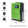 Qoltec 53886 inversor solar híbrido off-grid, 3,5 kW, 100 A MPPT, 24 V, onda sinusoidal pura