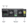 Qoltec 53886 inversor solar híbrido off-grid, 3,5 kW, 100 A MPPT, 24 V, onda sinusoidal pura