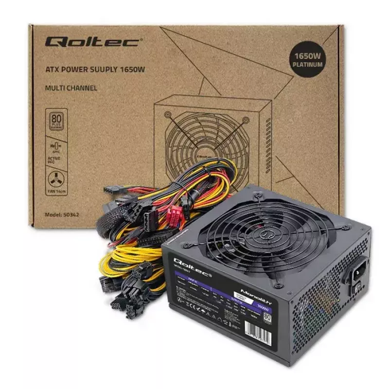 Fonte de alimentação Qoltec 50342 1650W