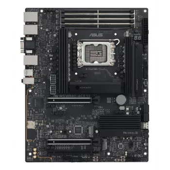 Placa-mãe ASUS PRO WS W880-ACE SE, Intel W880, LGA 1851, ATX, DDR5, 4 DIMM, máx. 256 GB, 2.5 Gb LAN