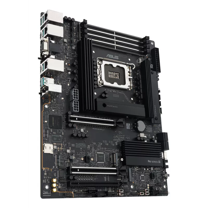 Placa-mãe ASUS PRO WS W880-ACE SE, Intel W880, LGA 1851, ATX, DDR5, 4 DIMM, máx. 256 GB, 2.5 Gb LAN