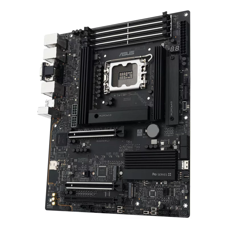 Placa-mãe ASUS PRO WS W880-ACE SE, Intel W880, LGA 1851, ATX, DDR5, 4 DIMM, máx. 256 GB, 2.5 Gb LAN