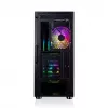 Caixa de PC MODECOM AMIRANI ARGB Midi Tower, preta, vidro temperado, 2x200mm frontais + 1x120mm traseira, USB-A 2x, USB-C 1x, suporta ATX/ITX, GPU até 35 cm
