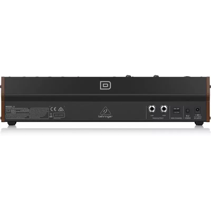 Sintetizador Behringer Model D Preto cor da caixa preto fonte de alimentação DC AC