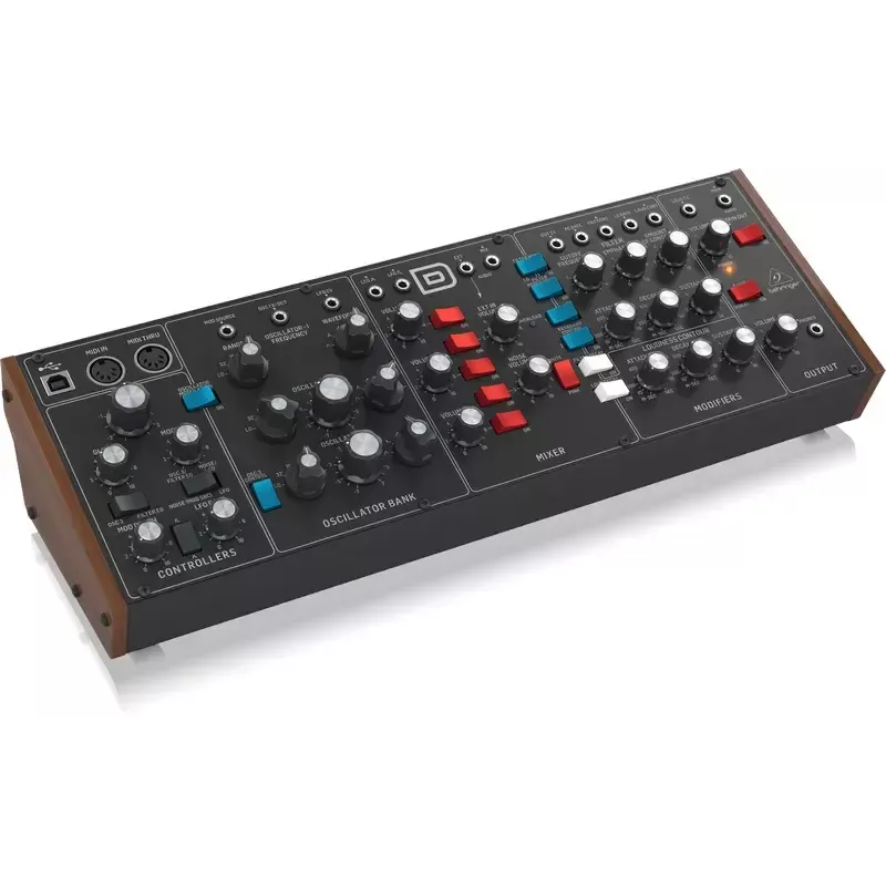 Sintetizador Behringer Model D Preto cor da caixa preto fonte de alimentação DC AC