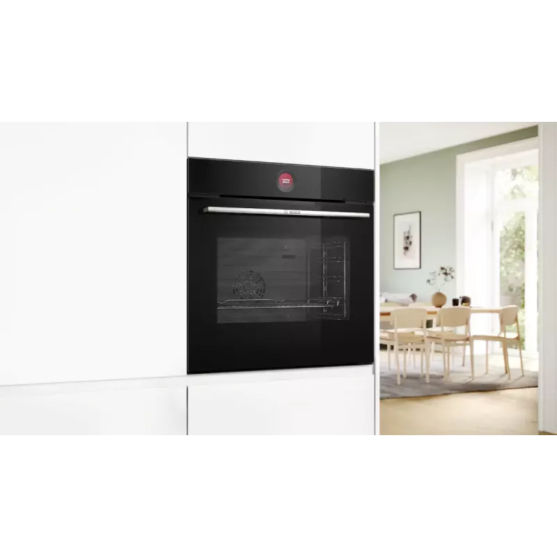 Forno elétrico de encastrar Bosch Serie 8 HBG7341B2 — elétrico, 71 L, 3600 W, controlo tátil, preto