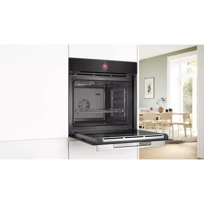 Forno elétrico de encastrar Bosch Serie 8 HBG7341B2 — elétrico, 71 L, 3600 W, controlo tátil, preto