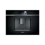 Máquina de café expresso de encastrar Siemens CT718L1B0 – depósito de água de 2,4 litros, 19 bar, moinho integrado e espumador de leite, ecrã tátil TFT, preto