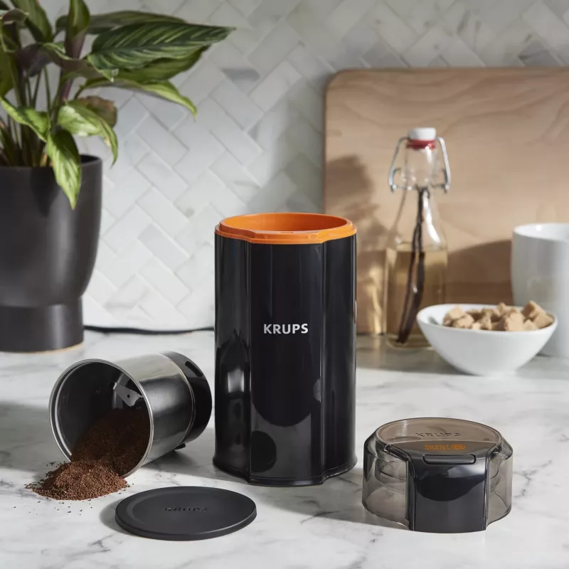 Moinho de lâminas Krups Silent Vortex GX3328 175 W preto 90 g de capacidade