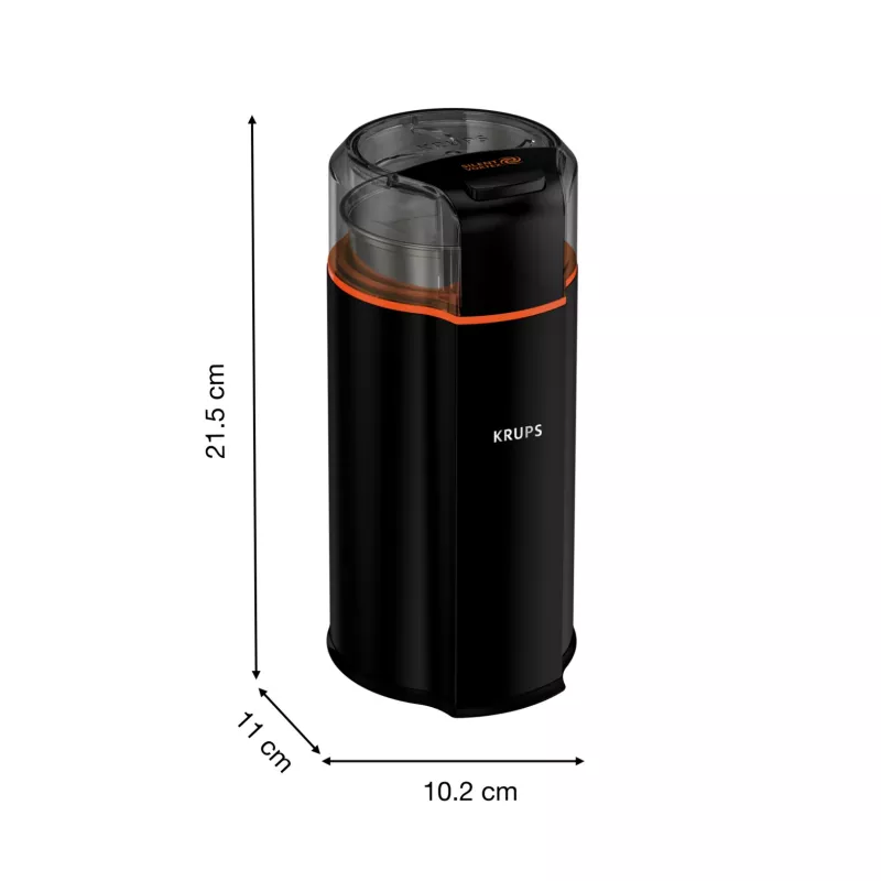 Moinho de lâminas Krups Silent Vortex GX3328 175 W preto 90 g de capacidade
