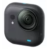 Insta360 GO Ultra Standard Bundle câmara de ação, 4K Ultra HD 3840x2880, sensor de 1/1,28 polegadas, 240 fps, Wi-Fi, Bluetooth 5.4, ecrã tátil rebatível de 2,5 polegadas, MicroSD, 52,9 g, preta
