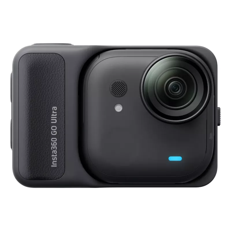 Insta360 GO Ultra Standard Bundle câmara de ação, 4K Ultra HD 3840x2880, sensor de 1/1,28 polegadas, 240 fps, Wi-Fi, Bluetooth 5.4, ecrã tátil rebatível de 2,5 polegadas, MicroSD, 52,9 g, preta