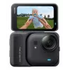 Insta360 GO Ultra Standard Bundle câmara de ação, 4K Ultra HD 3840x2880, sensor de 1/1,28 polegadas, 240 fps, Wi-Fi, Bluetooth 5.4, ecrã tátil rebatível de 2,5 polegadas, MicroSD, 52,9 g, preta