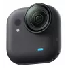 Insta360 GO Ultra Standard Bundle câmara de ação, 4K Ultra HD 3840x2880, sensor de 1/1,28 polegadas, 240 fps, Wi-Fi, Bluetooth 5.4, ecrã tátil rebatível de 2,5 polegadas, MicroSD, 52,9 g, preta