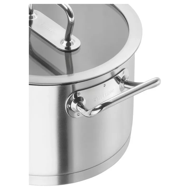 Panela redonda ZWILLING Pro 6,2 l prateada 24 cm