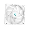 Cooler líquido all-in-one DeepCool LS520 SE WH – radiador de 240 mm, 2 ventoinhas PWM de 120 mm, branco, base de cobre