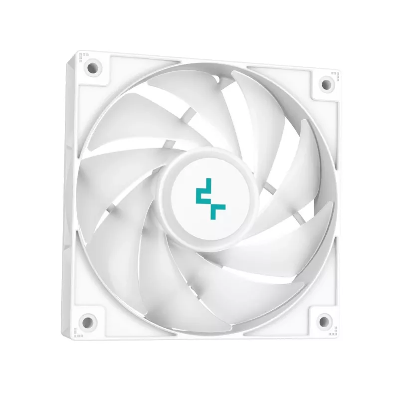 Cooler líquido all-in-one DeepCool LS520 SE WH – radiador de 240 mm, 2 ventoinhas PWM de 120 mm, branco, base de cobre