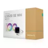 Cooler líquido all-in-one DeepCool LS520 SE WH – radiador de 240 mm, 2 ventoinhas PWM de 120 mm, branco, base de cobre