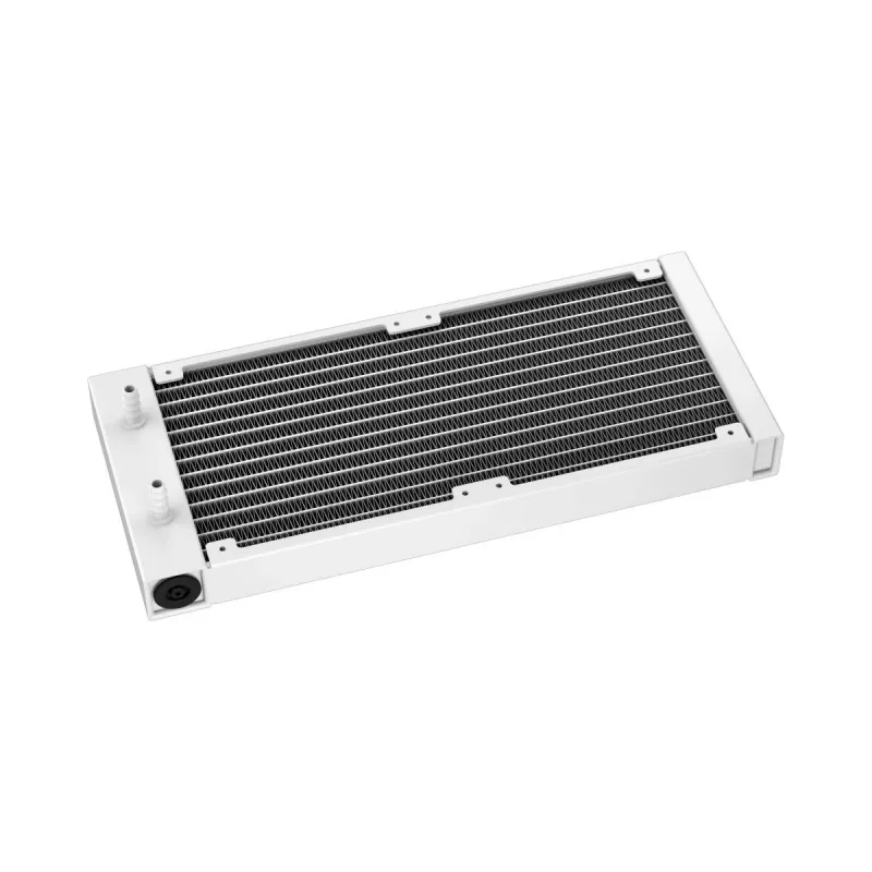 Cooler líquido all-in-one DeepCool LS520 SE WH – radiador de 240 mm, 2 ventoinhas PWM de 120 mm, branco, base de cobre