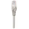 Intellinet 319768 Cat5e U/UTP cabo patch, 3 m, RJ45-RJ45, CCA, PVC, contactos banhados a ouro, snagless, cinzento