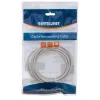 Intellinet 319768 Cat5e U/UTP cabo patch, 3 m, RJ45-RJ45, CCA, PVC, contactos banhados a ouro, snagless, cinzento