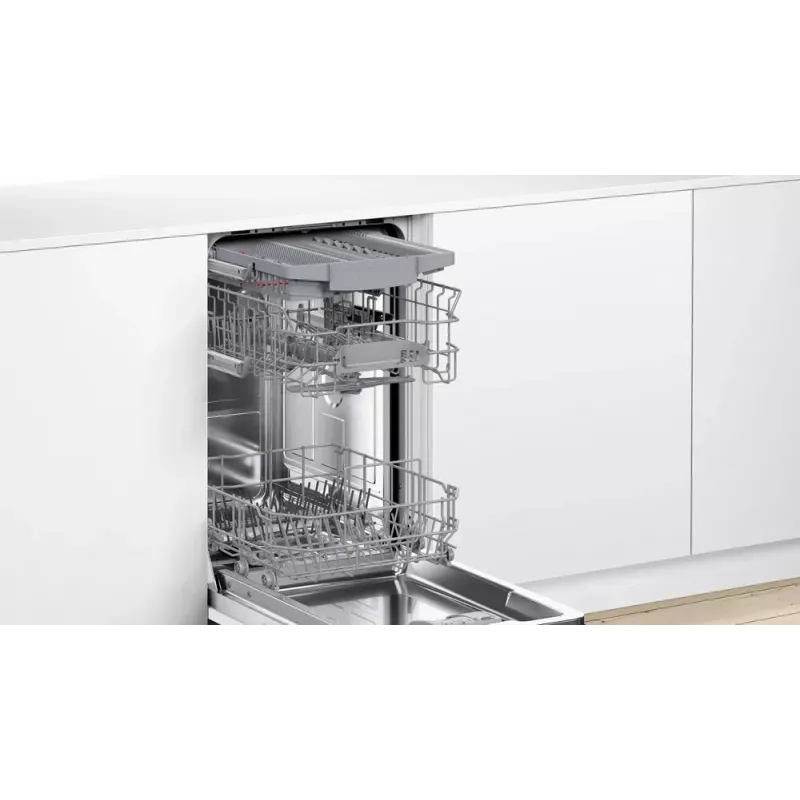 Máquina de lavar loiça encastrável Bosch Serie 4 SPV4HMX10E, compacta, 10 conjuntos de louça, 44 dB, classe energética E