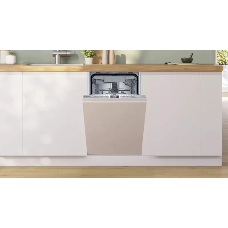 Máquina de lavar loiça encastrável Bosch Serie 4 SPV4HMX10E, compacta, 10 conjuntos de louça, 44 dB, classe energética E