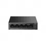 Switch não gerido TP-LINK LS105P, 5 portas Fast Ethernet (10/100), 4 portas PoE, capacidade de comutação 1 Gbit/s, sem ventoinha, preto