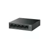 Switch não gerido TP-LINK LS105P, 5 portas Fast Ethernet (10/100), 4 portas PoE, capacidade de comutação 1 Gbit/s, sem ventoinha, preto