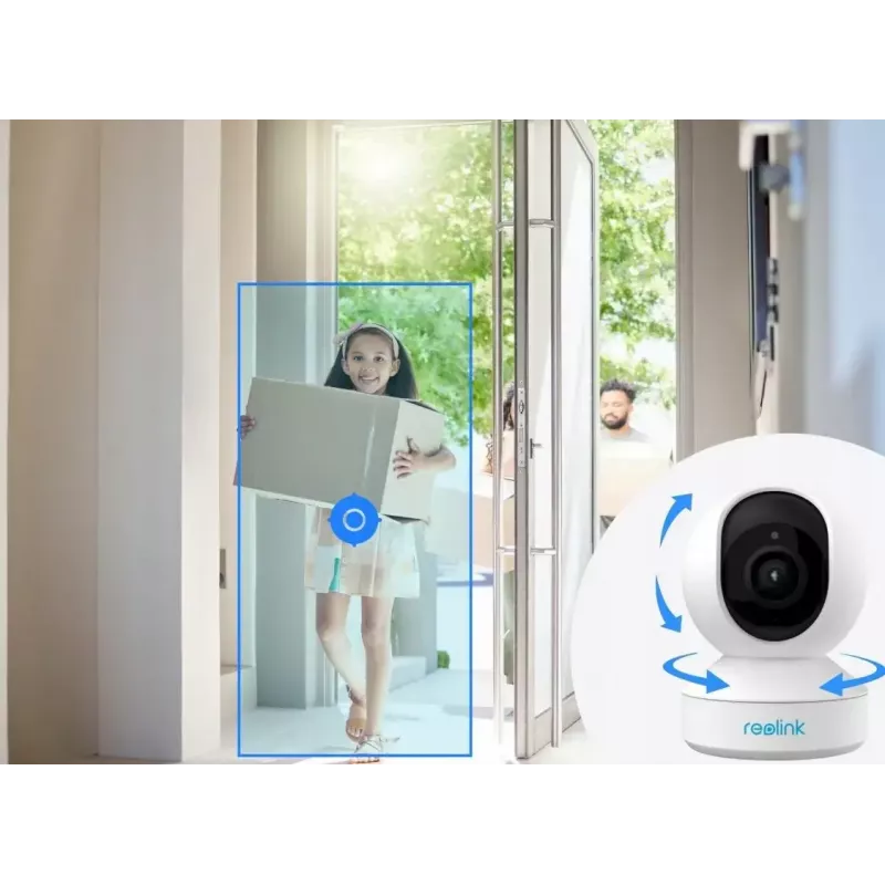 Reolink E340 8MP 4K Câmara de vigilância WLAN panorâmica e inclinável para interior (WCEZ8MP05PTAFW)
