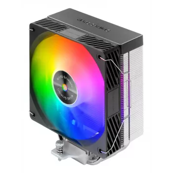 Arrefecedor de ar TACENS Mars Gaming MCPU-X4ARGB — ventoinha ARGB de 120 mm, 4 heatpipes, TDP 220 W, PWM, suporte LGA1200