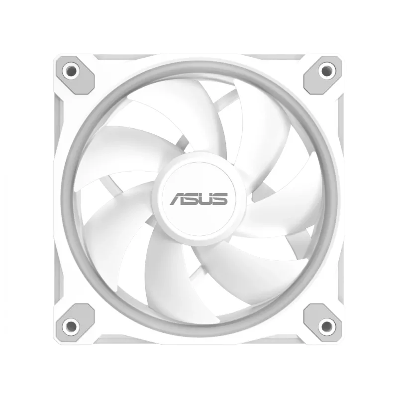 Ventoinha para caixa ASUS Prime MR120 ARGB branca 120 mm rolamento de deslizamento