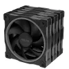 Ventoinha ASUS Prime MR120 ARGB preta 120 mm rolamento de deslizamento PWM 1600 rpm 58 CFM